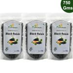 Farmbean Black Raisins 750gms | Black Kishmish