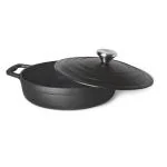 Milton Pro Cook Cast Iron Casserole with Lid, 1900 ml / 22 cm