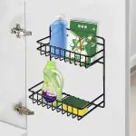 Plantex GI Steel Bathroom Multipurpose Detergent Holder/Bathroom Shelf/Storage Rack/Bathroom Accessories (Powder Coated)