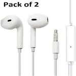 SHOP TRUE CHOICE IS YOURS for Vivo Mobile Pack of 2 OG Earphone Original Like Wired Noise Cancellation in-Ear Headphones Stereo