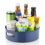 PANCHANAN Rotating Kitchen Organizer Tray Lazy Susan Rack Multi-Purpose Kitchen Storage Revolving Tray Cosmetic Organizer Rotating Tray Lazy Susan for Kitchen Cabinet Spice Rack ( Blue )