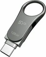 SP Silicon Power 128GB USB 3.0 Dual Type C Type A Pen Drive, Mobile C80 Series