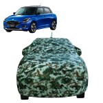Auto Hub Maruti Swift 2024 Car Cover with Mirror & Antenna Pockets and Soft Cotton Lining,Waterproof Car Body Cover, Forest