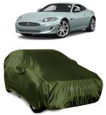 SHIVRAT Presents Semi Waterproof and Dustproof Car Body Cover Compatible With Jaguar XK All Variants_Olive Green With Mirror Slots