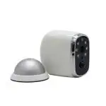 PROUNIC ICSEE Battery Powered 960P Wireless IP Camera WiFi 1.3MP HD Surveillance Camera Waterproof IR Audio CCTV (white) Security Camera