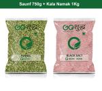 Goshudh Kala Namak 1Kg & Saunf 750gm Combo Pack 1750g