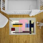 DEKOBUDDY handtuffted (premium) carpets(Kaleen) in New Zeeland Wool Rugs for Home Décor, Dinning Room, Living Room, Guest Room , Bed Room & Custom Rugs (5 FT Height, multi colour)