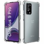 Kite Digital OnePlus 9 Pro Transparent Bumper Shock Proof Corner Soft TPU Silicone Flexible Back Case Cover (Pack of 2)