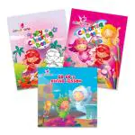 Purple Turtle Colour Fairies Story with Colouring Set 1