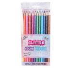 Scented Glitter Pencil Set by Hamster London, Pack of 10, Best Gift for Kids, 3Y+