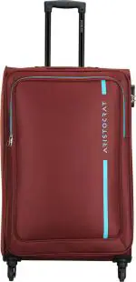 Aristocrat Dasher | Large Check-in Trolley | Soft Sided Luggage | Polyester | Red