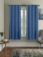 RRC Super Soft Brushed Microfiber Cotton Curtains for Bedroom and Living Room 48X60(Inches) Grommet Curtain,Pack of 2 Panel Window Curtains