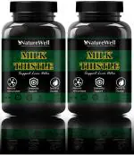 Naturewell Milk Thistle With 800 Mg Of Silymarin For Healthy Liver, 60 Capsules Each (Pack Of 2)