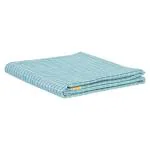 Strotam Pure Cotton Handloom Bath Towel Small Check Large Size Bankura Gamcha (Set of 2 Green)