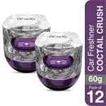 Airodo aer twist, Car Air Freshener, Long-lasting, Spill-proof - Cocktail Crush (Purple | 60g | Pack 02)
