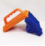 ARPANA BRIGHT Fibre Bathroom Scrubber Brush with Handle | Tile Cleaning | Floor | Kitchen Scrub Pad (Regular) Pack of 2