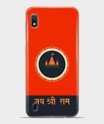 BHAI COVER Samsung Galaxy A10 Multicolor Polycarbonate Jay Shree Ram Quote Stylish Designer 3D Printed Mobile Phone Back Cover
