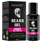 Mancode Beard oil Geranium & Tea Tree For Men 60ml | Beard And moustache Oil | Soft Strong Healthy Beard | In 6 Different Variants | Beard Grooming | Pack Of 1