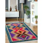 Budhraj Durry Udhyog Silk Soft Area Rug Traditional Kilim Dhurrie Design, Handmade, Washable Rug - 2.5x4 Feet.