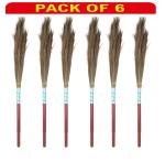 Helper Broom Single With Lace Work, 6 Pc Pack