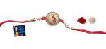 Kavim Kids RAKHI 23524 Gold Finish Rakhi Set (One cartoon caracter metal rakhi for Kids with Greeting card and Roli Chawl)