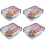 Freshee 40pcs Aluminium Silver Foil Disposable Container Pack of 4 x 10 Each 250ml with Lid For Food Storage, Baking, Roasting, Freezing, Parcel Oven Safe