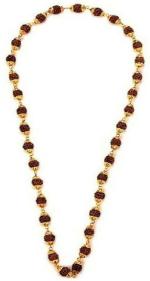 Vridaann Women Copper Plated Wood Vridaannksha Mala Pendant