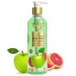Earthgenix Body Wash Green Apple & Grapefruit (300ml), (Loofah Free), For Glowing & Nourished Skin