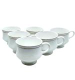 Maya Sales Multicolour Bone China Tea Tea And Coffee Cups 140 ml Set of 6
