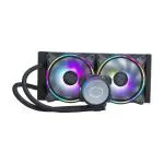 Cooler Master Aluminium Ml240 Illusion Cpu Liquid Cooler Support Intel And Amd Cpu Socket Am5, 1151 3Rd Gen Dual Chamber Pump 240Mm Aio Argb Controller