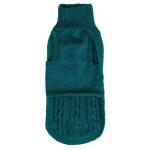 DP with animal paw Dogs Soft And Warm Sweater Teal Medium(M)