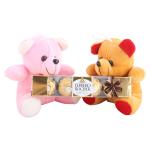 SurpriseForU Ferrero Rocher With 2 Cute Teddy Bear | Chocolate Gift | Chocolate Basket Hamper | 589