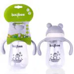 Baybee Grey Flippo Baby straw Sipper Bottle 300 ml (6 - 30 M)
