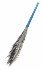 CHAND SURAJ Superb Soft Regular Grass Broom with Long Plastic Handle (400g)