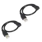 BIGGEAR (2pcs) 20cm Micro USB Female to USB Male for OTG Morpho 1300 E2, E3/Mantra MFS100/Startek