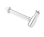 Fossa Steel Bottle Trap for Wash basins With Wall Flange and 12 Inches Pipe | Chrome Finish SBT-101
