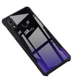 COBERTA Back Cover for Vivo Y93 Back Cover Case - Black Transparent
