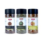Teekhi Foods - Hot Red Chilli Flakes , Oregano Herbs And Pizza/Pasta seasoning -combo (135 gram)