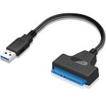 AdzMozi SATA to USB Adapter Cable for 2.5 inch SSD and HDD, USB 3.0 to SATA III Hard Driver Adapter,Support UASP SATA to USB Cable SATA Adapter Cable USB to SATA Adapter HDD