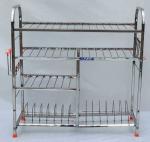 Tsw Stainless Steel Kitchen Rack | Dish Rack | Square Pipe Stand (24x24 inches) Utensil Kitchen Rack