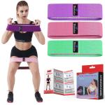 Wearslim Premium Resistance Bands for Legs and Butt Exercise Bands Hip Bands Anti Slip Loop Bands Bicep Curls Lateral Arm Extension With Work Out Plan
