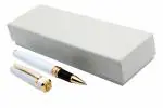 Ledos Hero 979 Aristocrat White Metal Aristocrat Roller Ball Pen with Trims