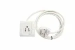 SeCro 6 A 1 Sockets Power Extension with 1 sq mm Cord, Hi Fi Socket and Plug (2 Meter)