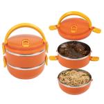 WISHKEY Colorful Stainless Steel Double Layered Lunch Box for Kids & Adults