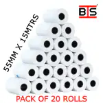 BIS Thermal paper roll 55mm x 15mtrs pack of 20 rolls