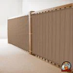 HIPPO Baby Safety Net for Balcony for Kids, Baby Banister Guard, Child Railing Safety Net, Kids Safety Staircase Net, Pet Stair Railing Net for Balcony Safety (Beige-Black || 1MTX5MT)