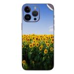 GADGETSWRAP Printed Vinyl Skin Sticker for iPhone 15 Pro - sunflower field aesthetic