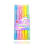 SAMVARDHAN Erasable Highlighters|Markers Set Of 6 Pastel Shades|Chisel Tip Fine Grip Marker Pen|Stationery&Kids|Diy Art Craft Scrapbook Calligraphy For Birthday Return Gift,Multi-coloured