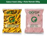 Goshudh Kala Namak 500g & Haldi Sabut 250gm Combo Pack 750g