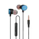 ZEBRONICS Zeb-Bloom Wired Headphones (Black+ Blue)